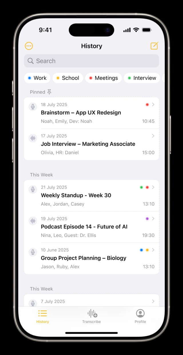 Easy Recording and Organization
